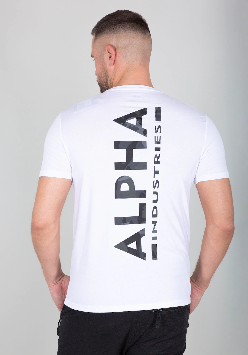 Alpha Industries T-Shirt "ALPHA INDUSTRIES Men - T-Shirts Backprint T Camo günstig online kaufen