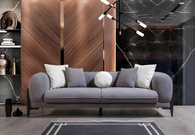 Xlmoebel Sofa Luxuriöses Drei-Sitzer-Sofa aus Stoff für das Wohnzimmer - Mo günstig online kaufen