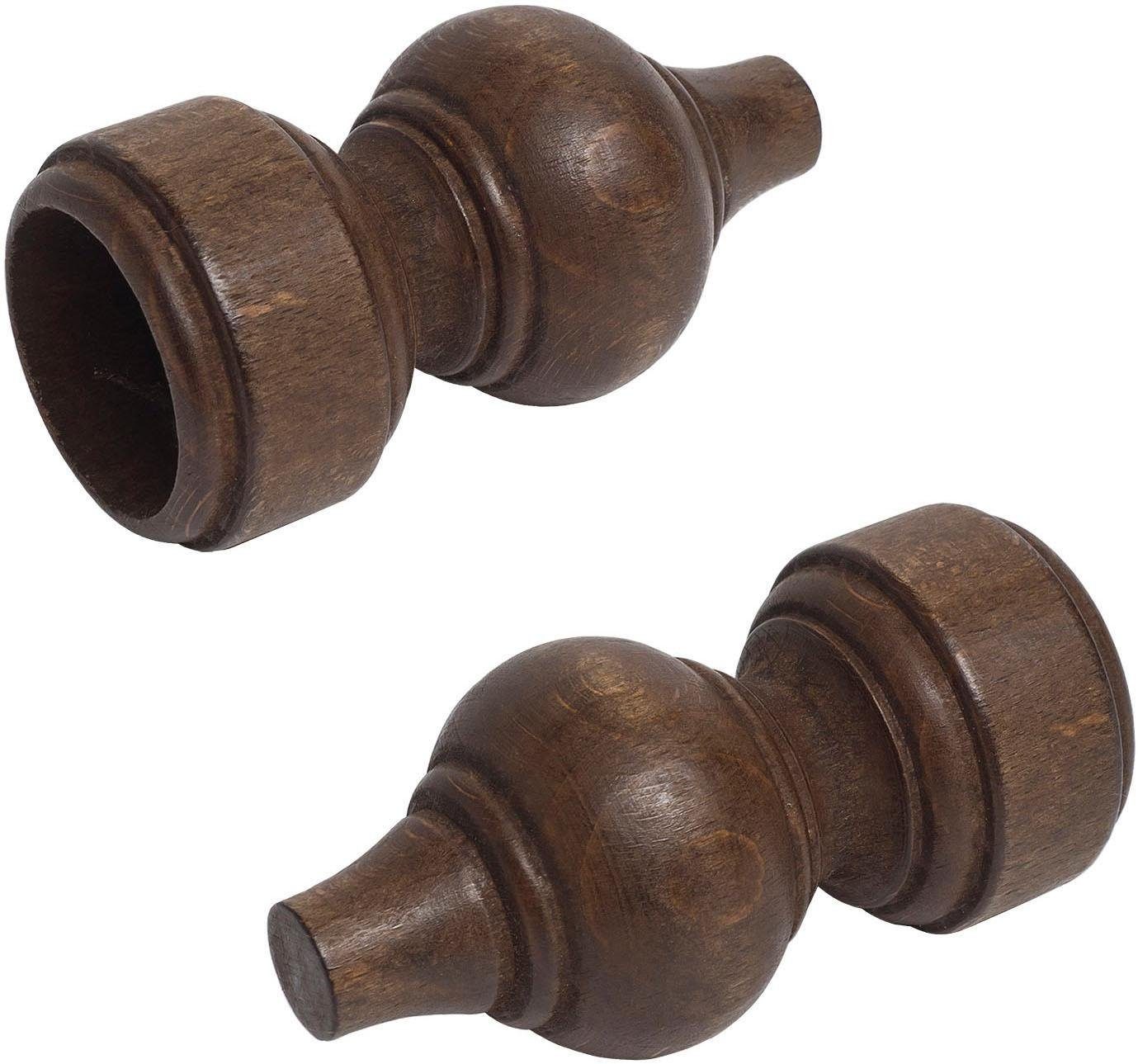 Liedeco Gardinenstangen-Endstück, Gardinen, (Set, 2-St), für günstig online kaufen