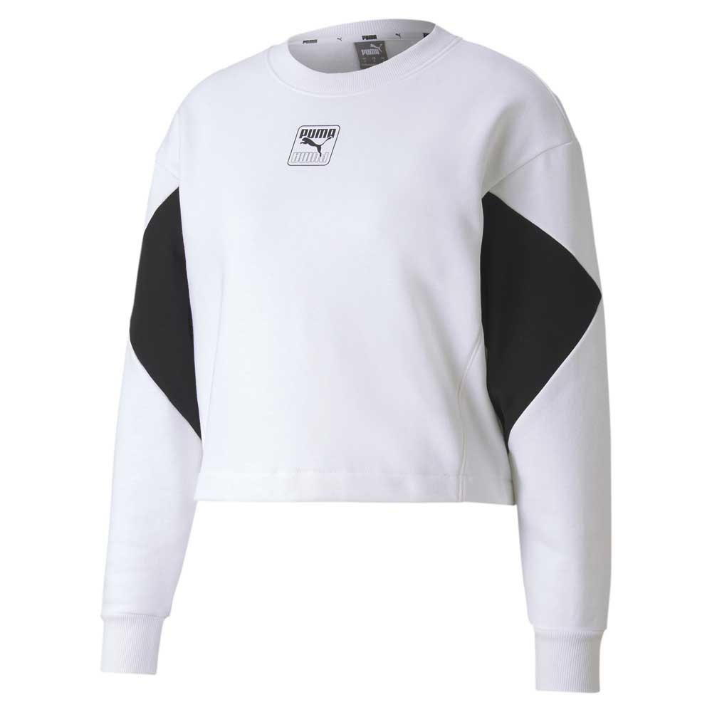 Puma Rebel Crew Fl Sweatshirt S Puma White günstig online kaufen