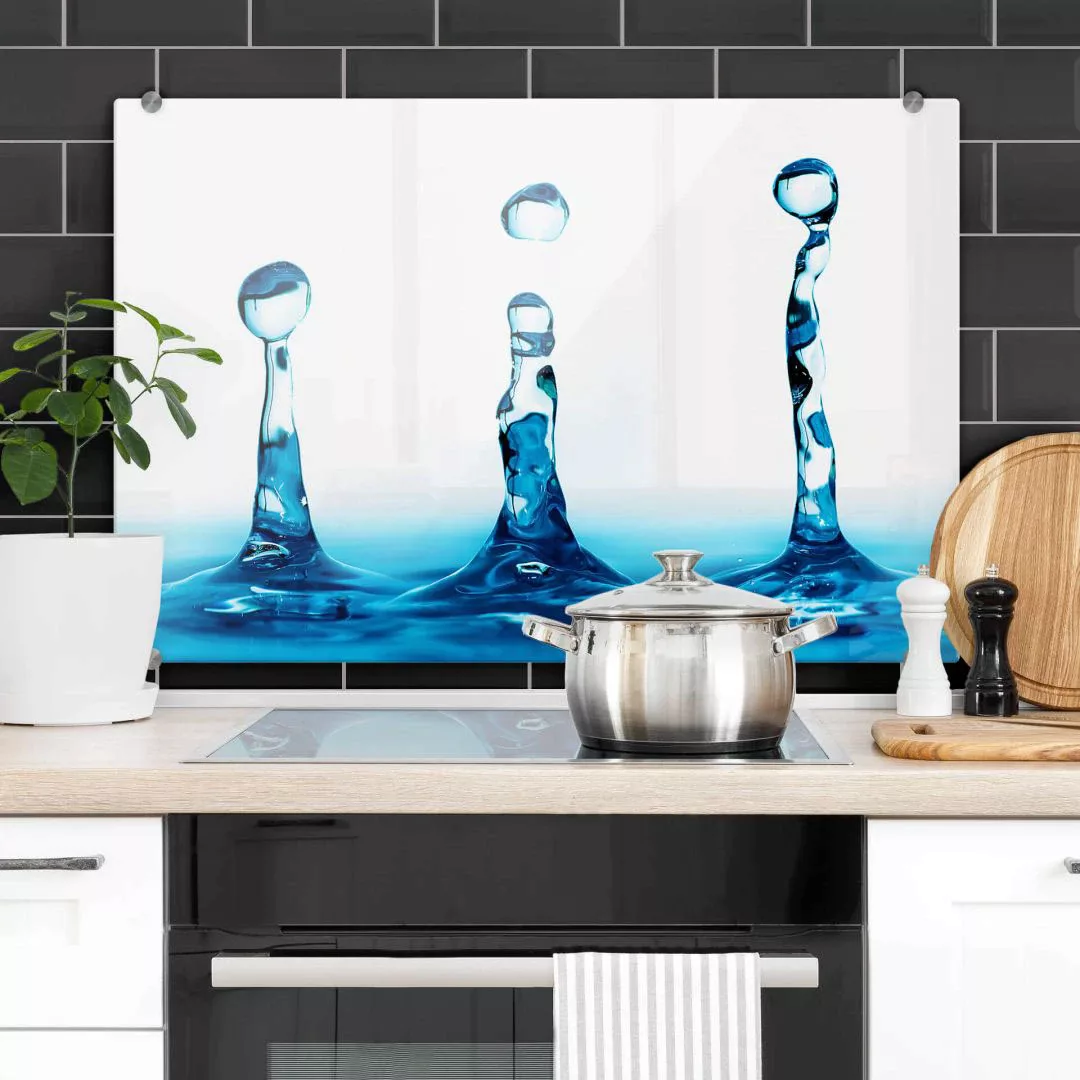 Wall-Art Küchenrückwand "Spritzschutz Wasser Tropfen", (1 tlg.) günstig online kaufen