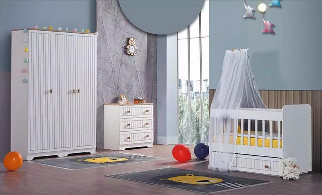 Xlmoebel Bett Kleinkind Raumausstattung Schrank Bett Kinderzimmer Baby Wick günstig online kaufen