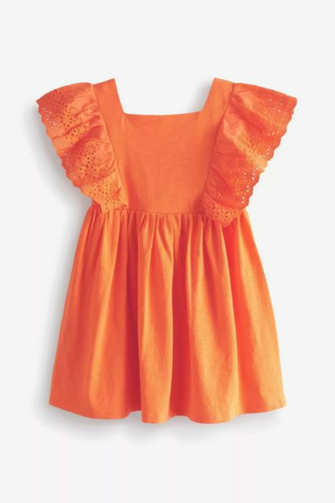Next Jerseykleid Weiches Jersey-Kleid mit Lochstickerei (1-tlg) günstig online kaufen