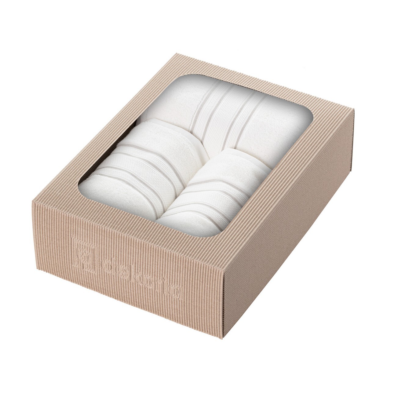 Handtuch-Set Gunnar 3 Stck. creamy white grey, 50 x 90 / 70 x 140 cm günstig online kaufen