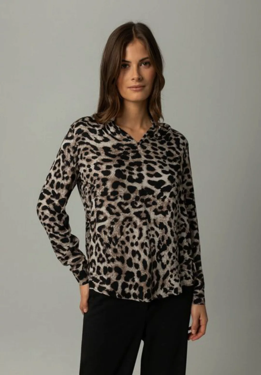 Viskosebluse, Leoprint, Winter-Kollektion günstig online kaufen