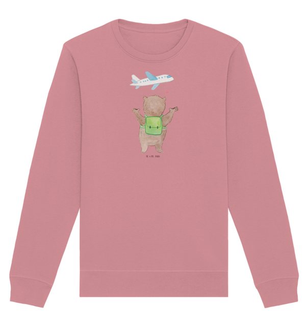 Mr. & Mrs. Panda Longpullover Größe L Bär Flugzeug - Canyon Pink - Geschenk günstig online kaufen