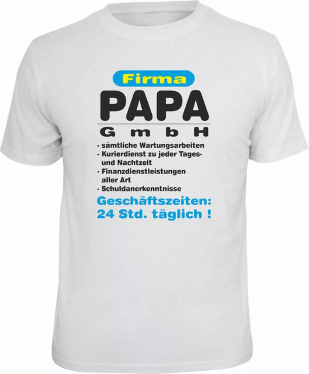 RAHMENLOS® T-Shirt als Geschenk für (werdende) Väter: Firma Papa GmbH günstig online kaufen