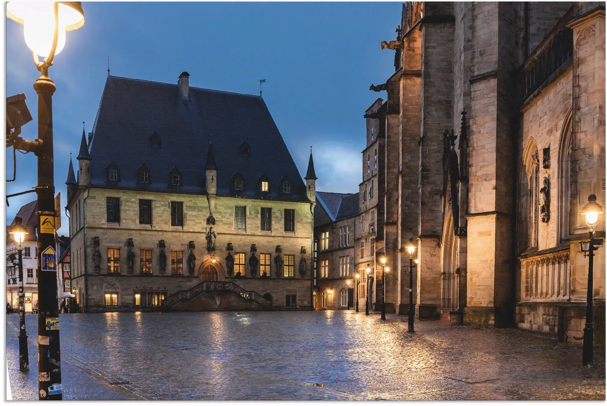 Artland Wandbild "Rathaus Osnabrück I", Gebäude, (1 St.), als Alubild, Outd günstig online kaufen