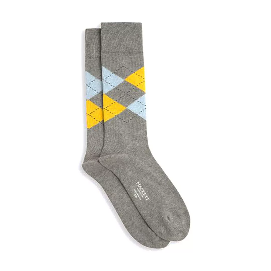 Hackett Summer Argyle Socken M-L Grey günstig online kaufen