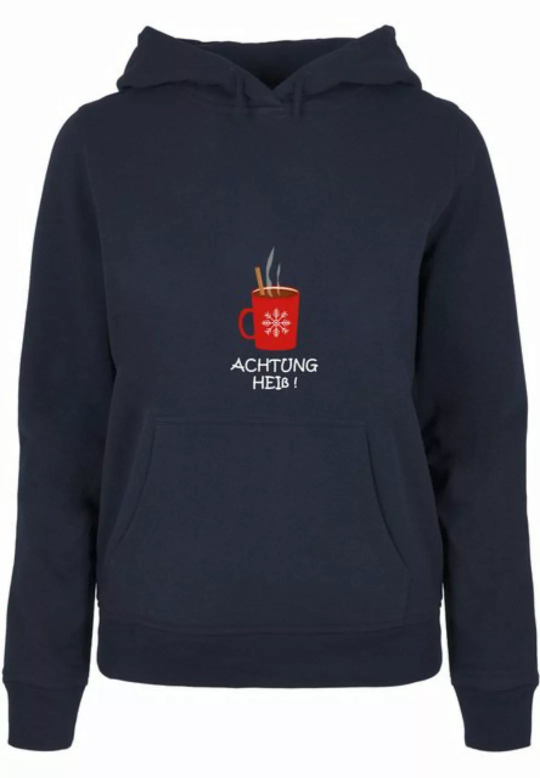 Merchcode Kapuzenpullover "Merchcode Damen Ladies Achtung heiss Basic Hoody günstig online kaufen