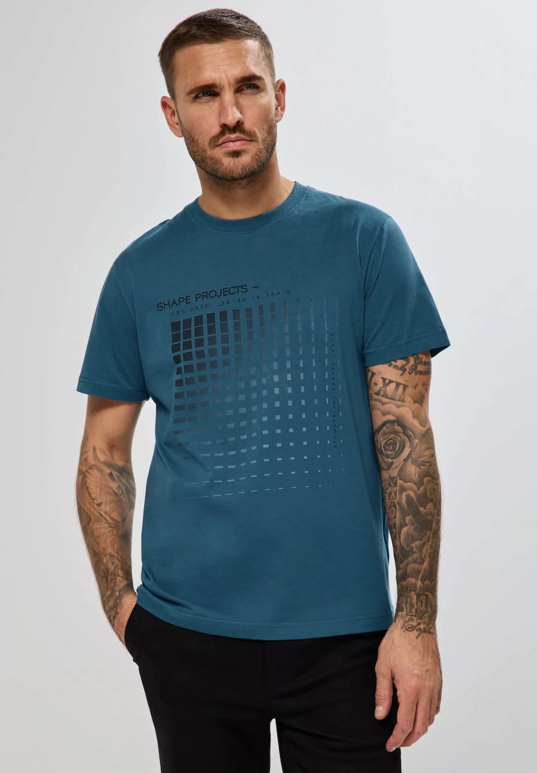 STREET ONE MEN T-Shirt, mit Rundhalsausschnitt günstig online kaufen