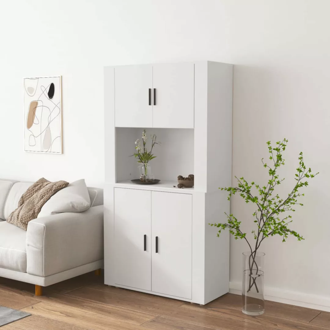 Vidaxl Highboard Weiß Holzwerkstoff günstig online kaufen