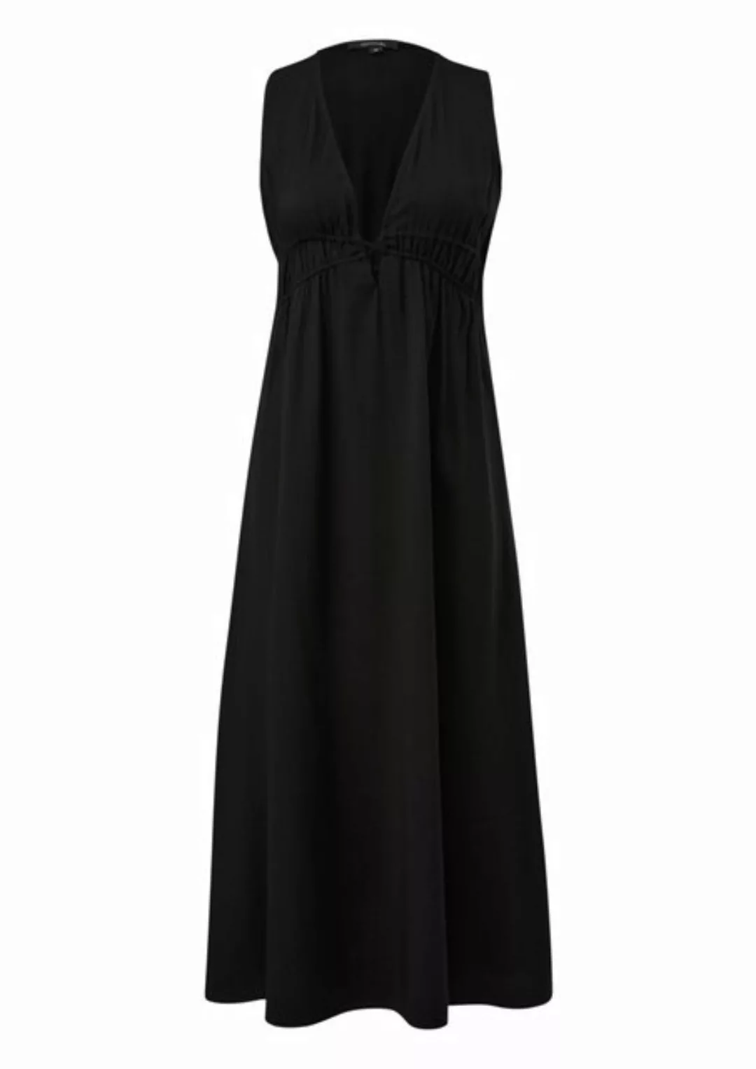 Comma Maxikleid Kleid mit elastischem Bund Gummizug günstig online kaufen
