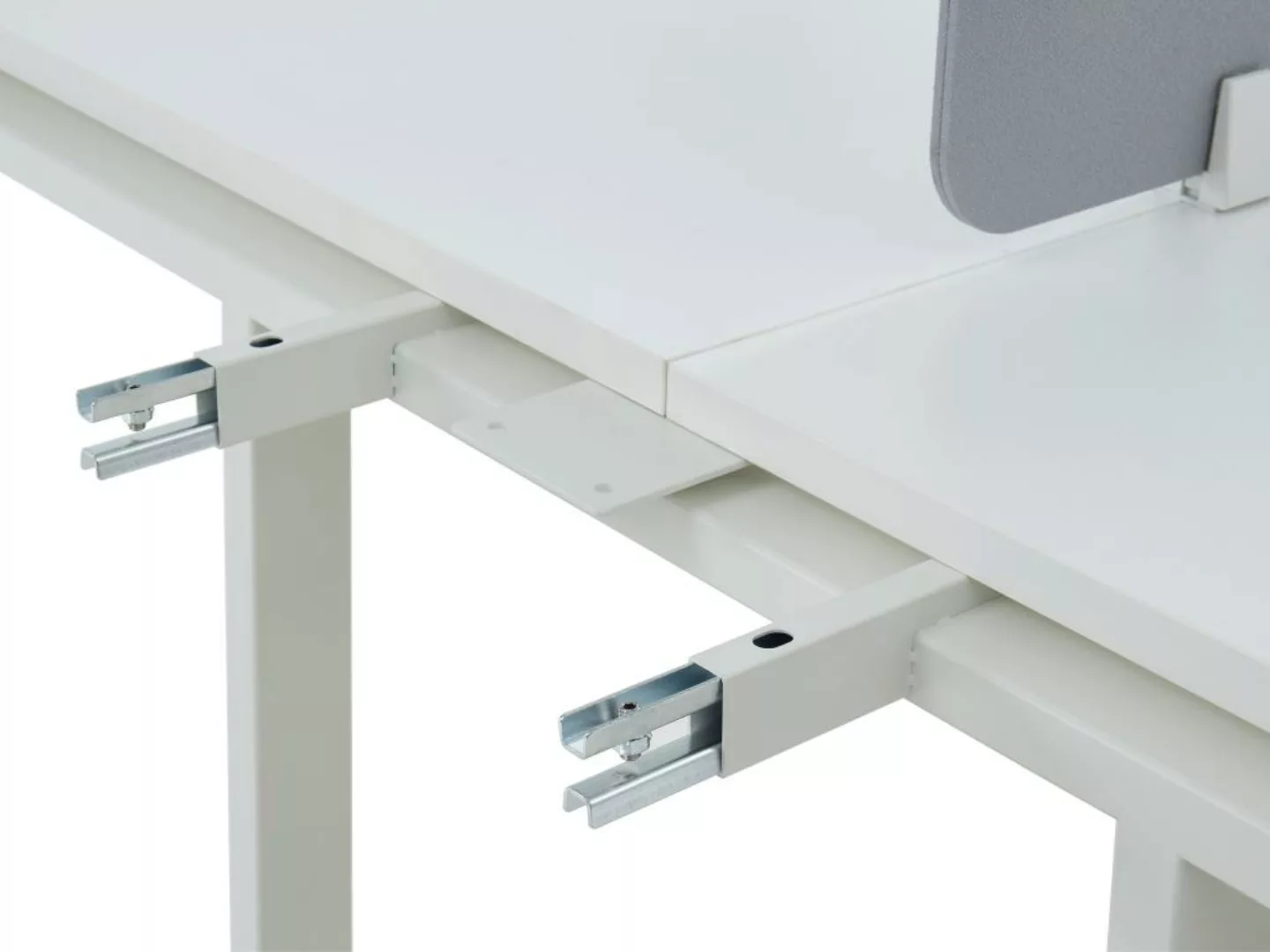 Anbauelement Schreibtisch Bench - Tisch für 2 Personen + Trennwand - L 120 günstig online kaufen