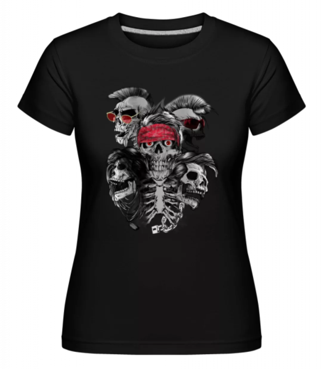 Verrückte Totenköpfe · Shirtinator Frauen T-Shirt günstig online kaufen