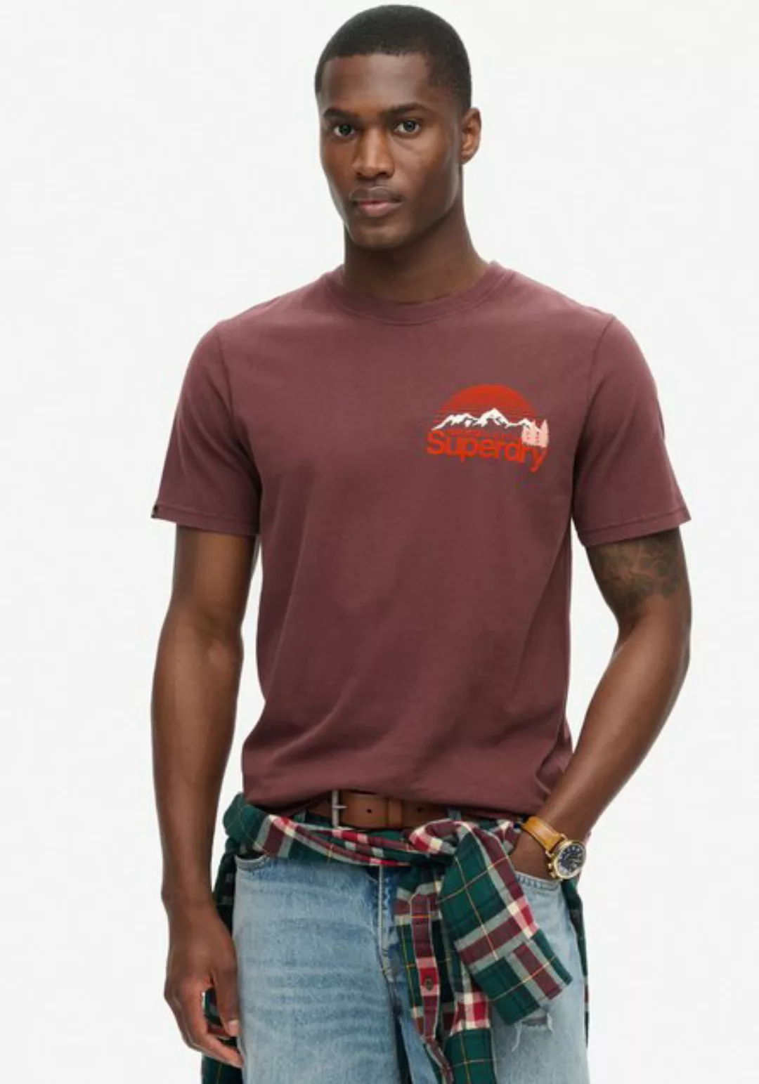 Superdry Rundhalsshirt "GREAT OUTDOOR CHEST GRAPHC TEE" günstig online kaufen