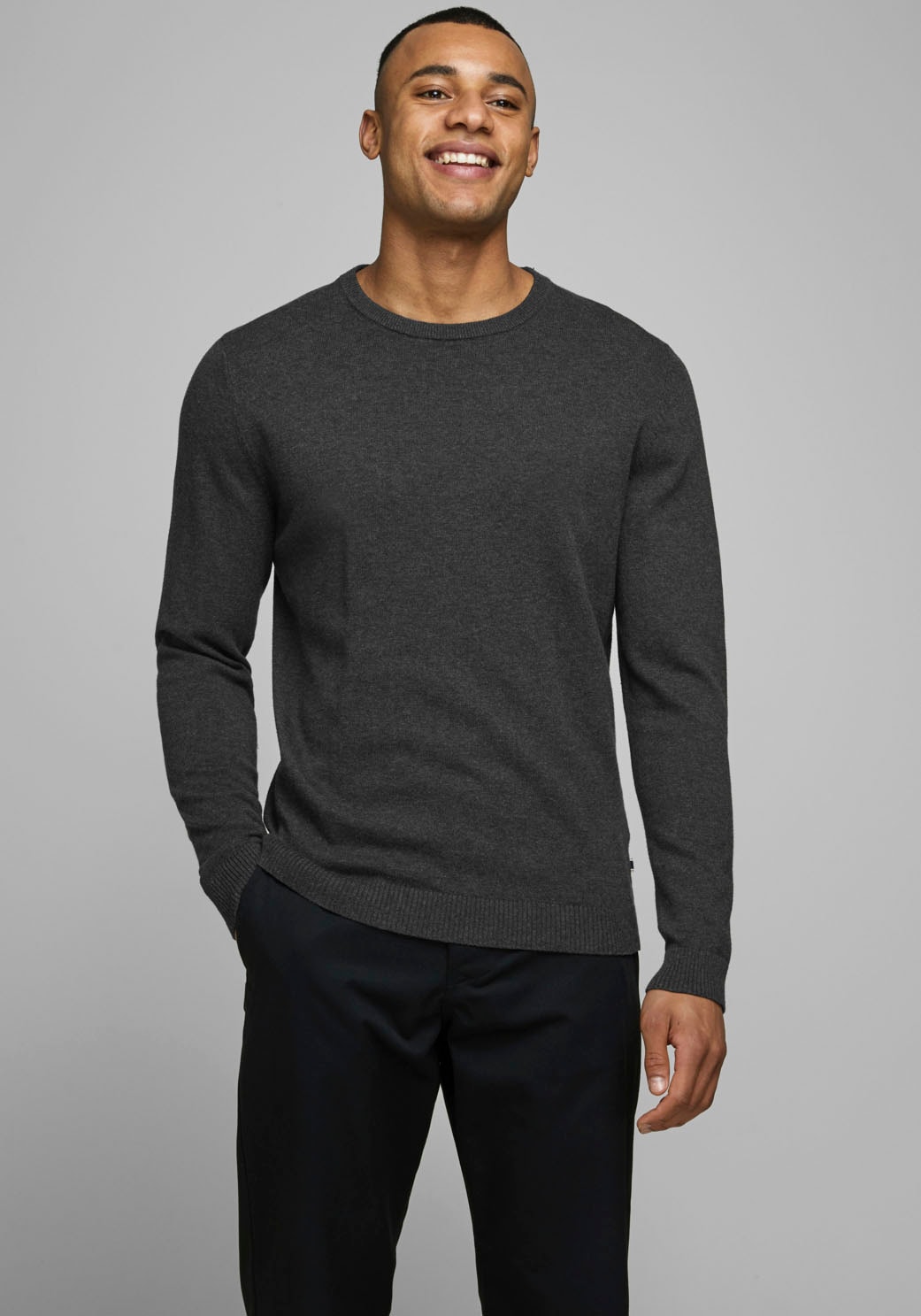 Jack & Jones Rundhalspullover "JJEBASIC mit Rundhals, ideal für Job und Fre günstig online kaufen