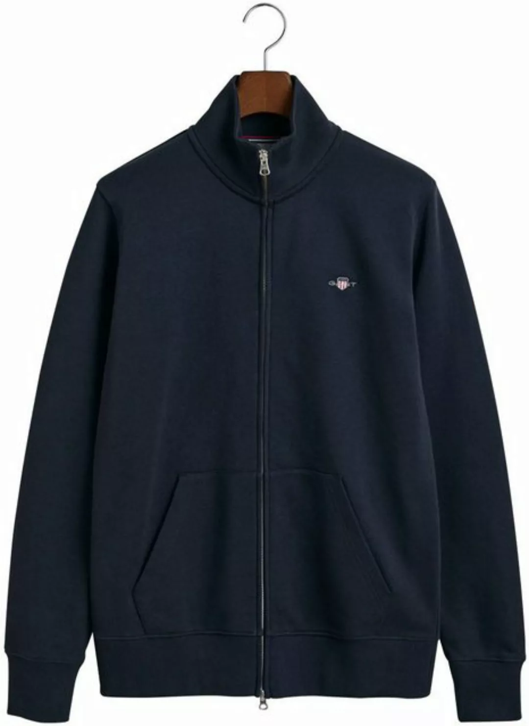 Gant Sweatjacke REG SHIELD FULL ZIP SWEAT mit Logostickerei auf der Brust günstig online kaufen