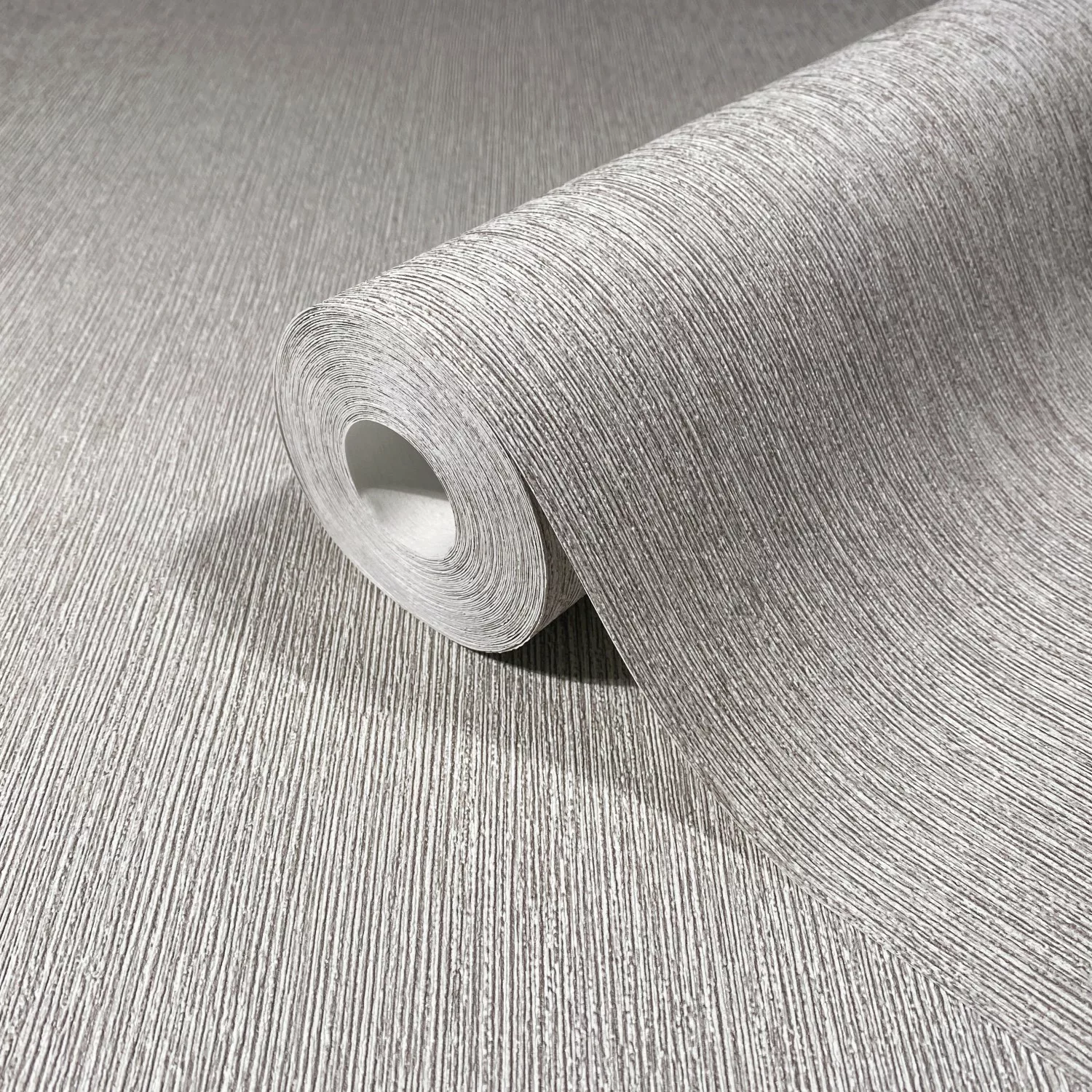 Marburg Vliestapete Uni Feine Linien Modern 10,05 m x 0,53 m Creme günstig online kaufen