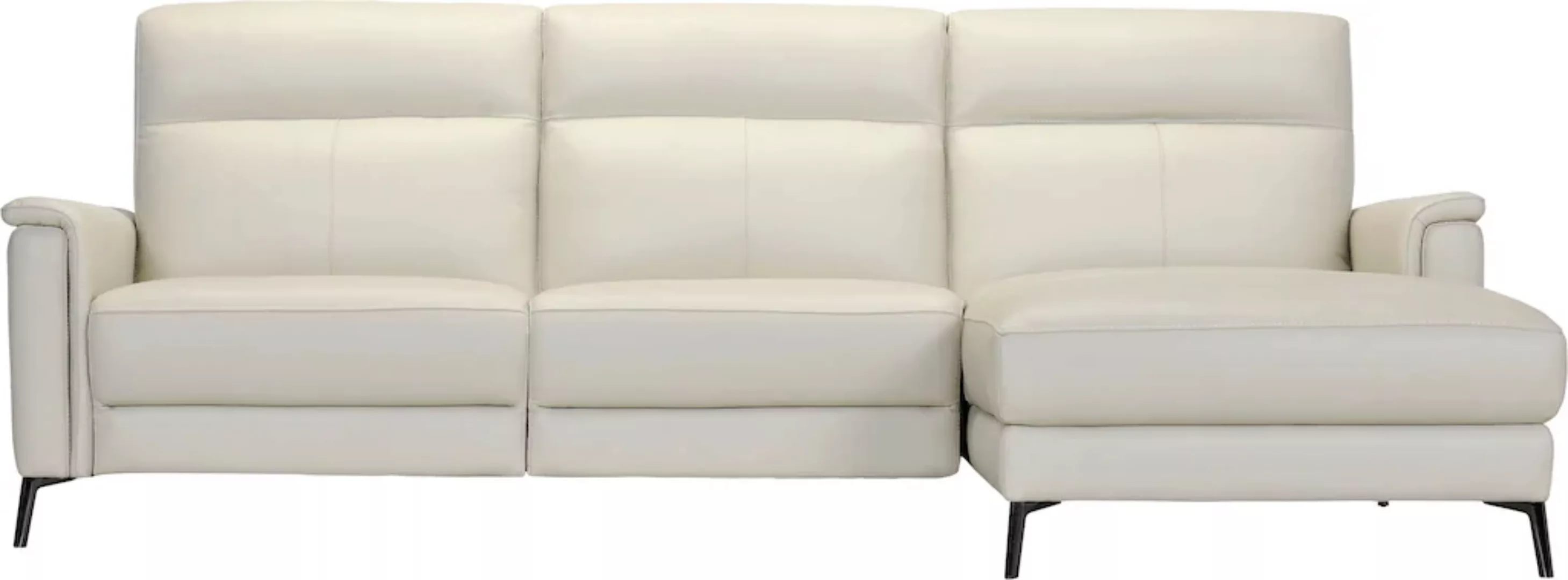 Places of Style Ecksofa "Barano, L-Form, 260cm, in Leder und Webstoff," günstig online kaufen