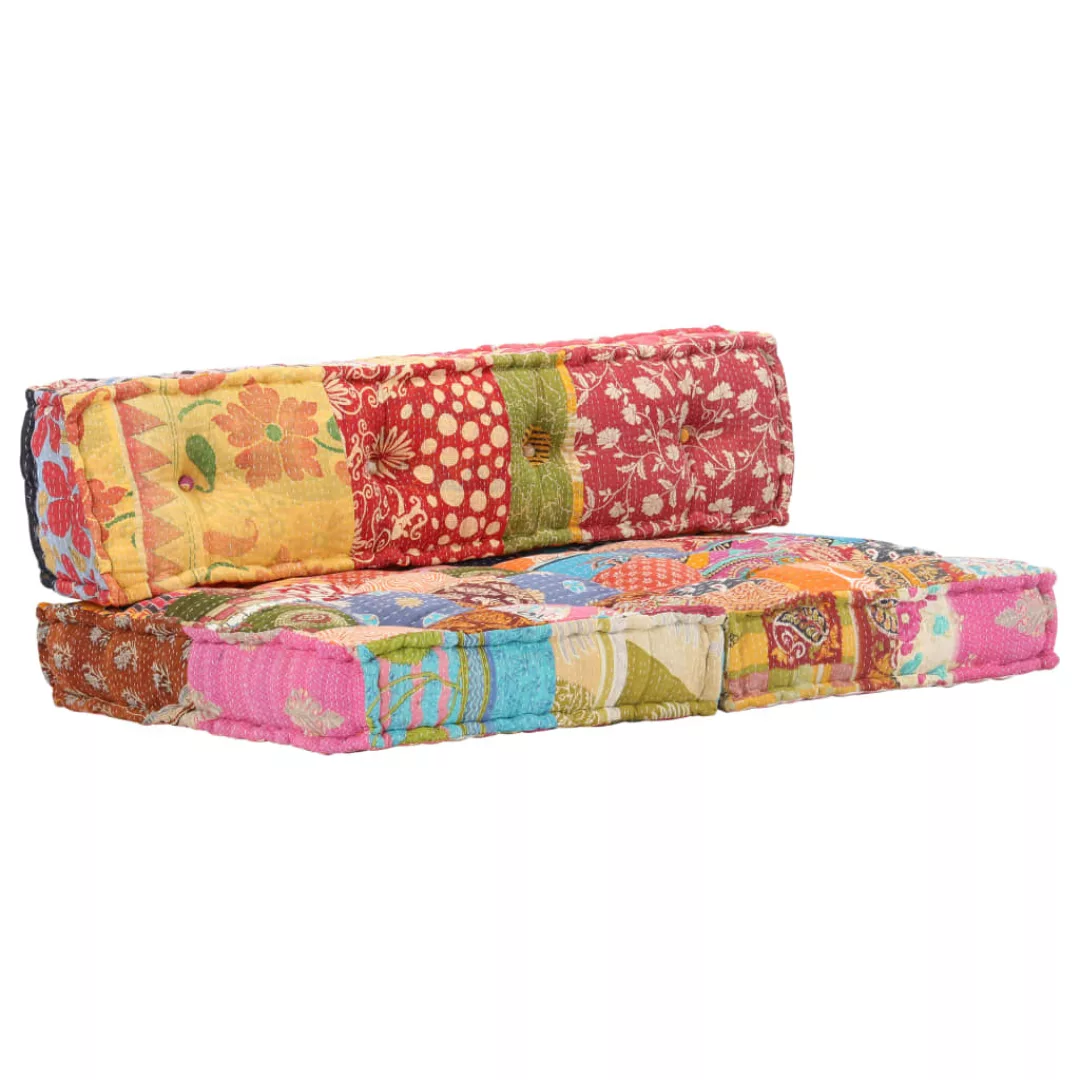 vidaXL Sofa Pouf Patchwork Stoff günstig online kaufen