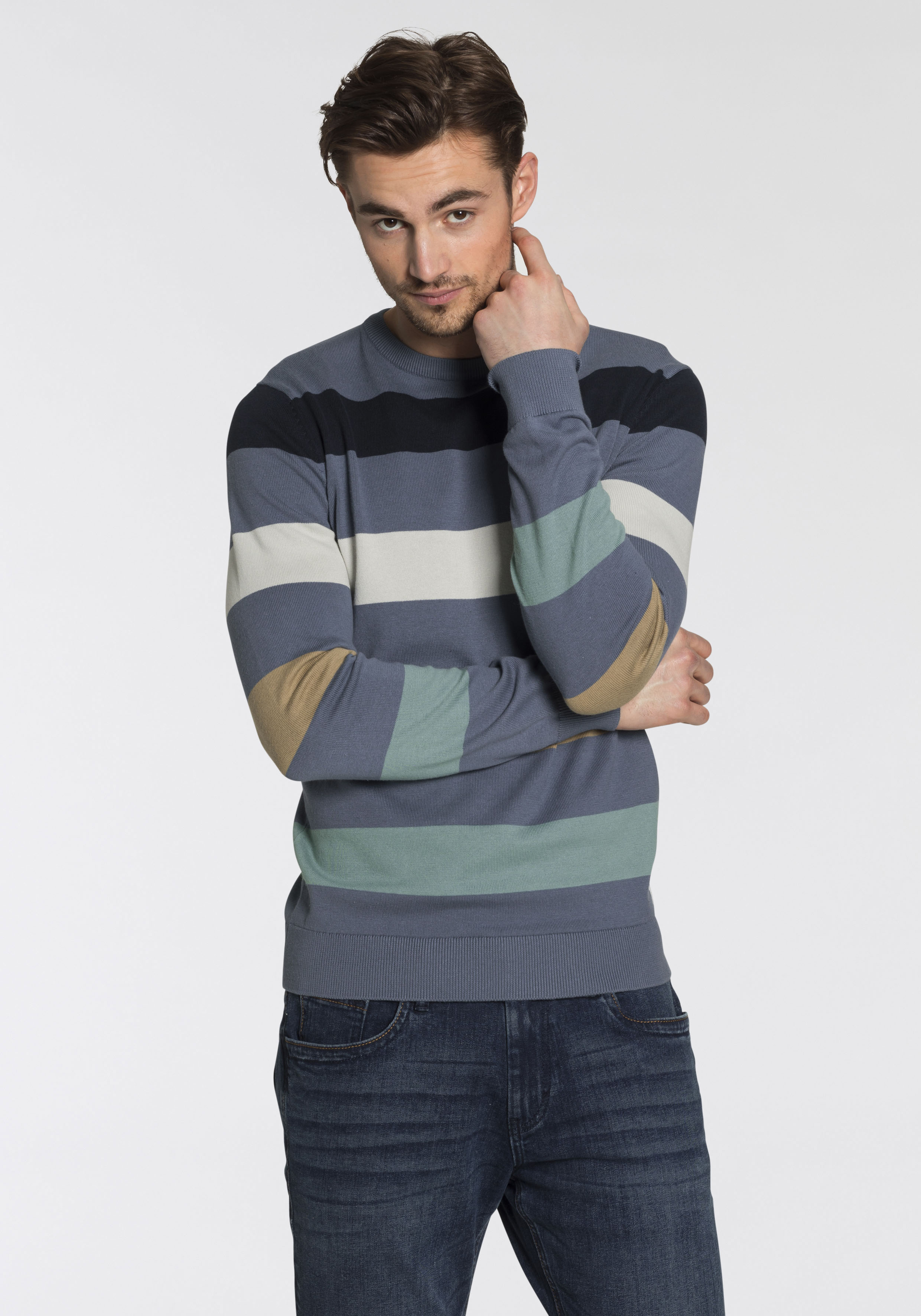 TOM TAILOR Strickpullover, mit Blockstreifen günstig online kaufen