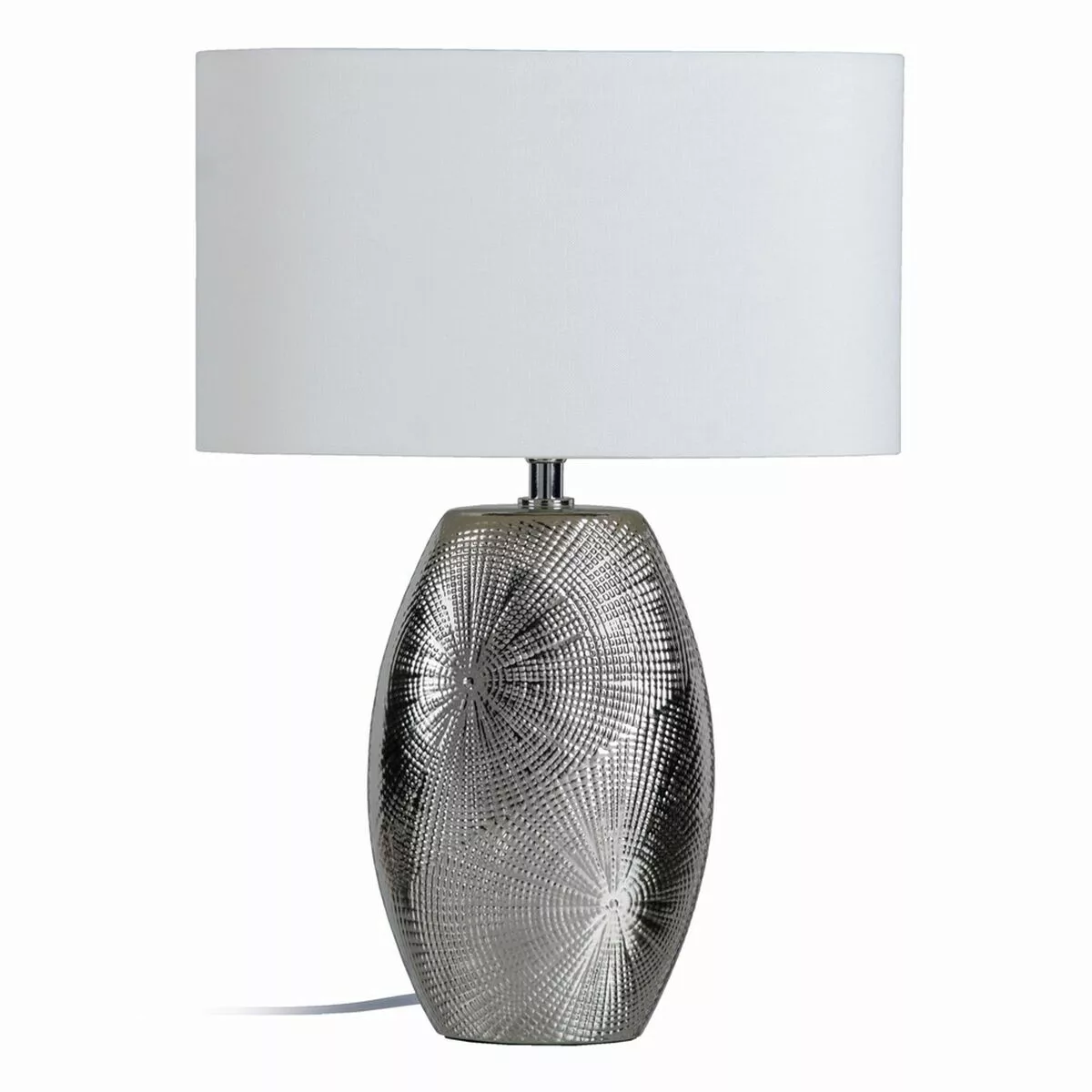 Tischlampe 18 X 31,8 X 44,5 Cm Aus Keramik Silber günstig online kaufen