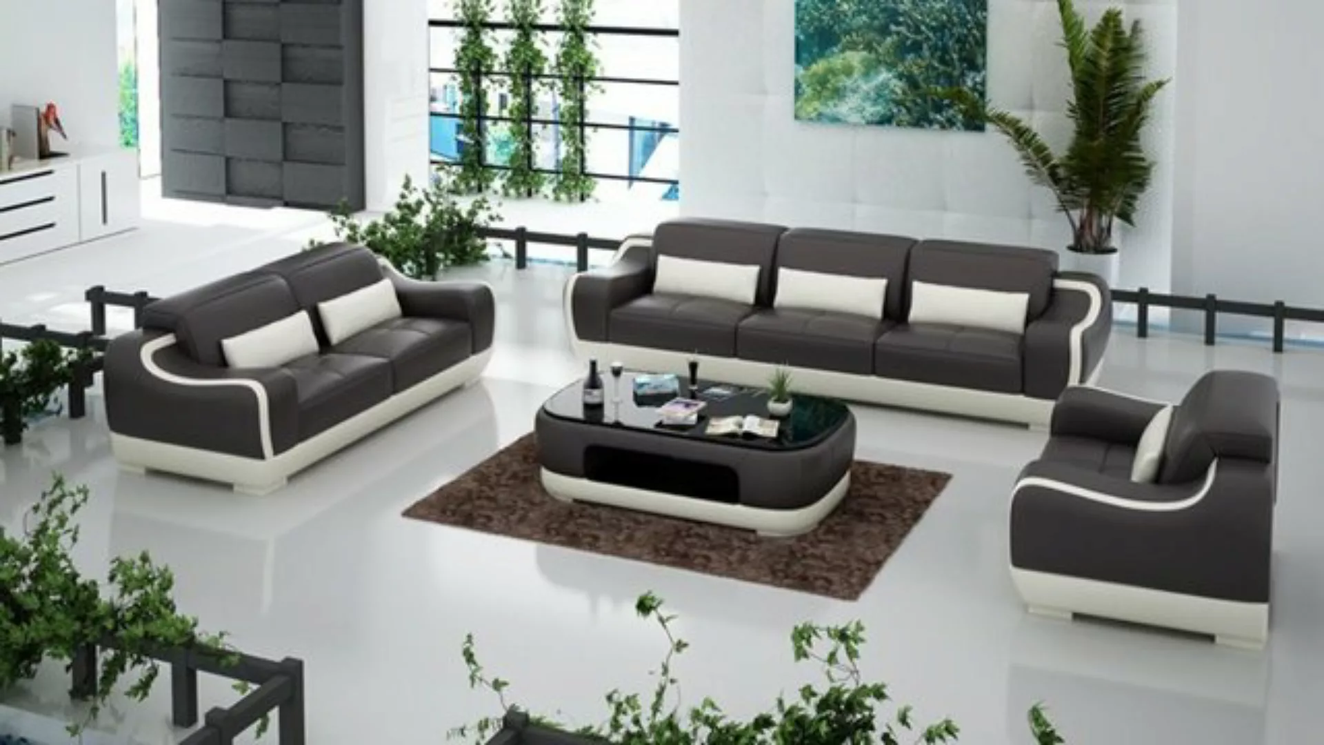 JVmoebel Sofa Moderne Wohnlandschaft 3+2+1 Set luxus Garnitur Neu, Made in günstig online kaufen