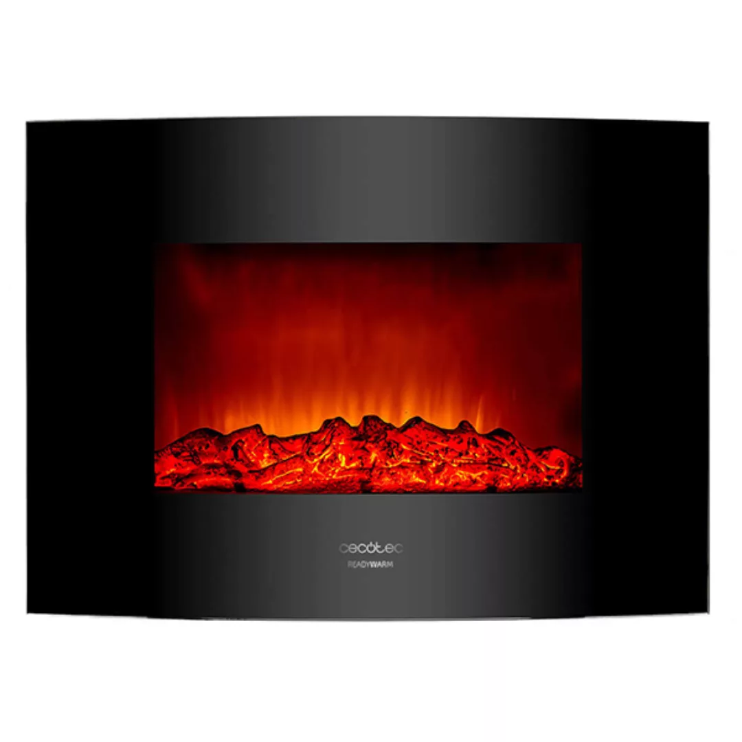 Dekorativer Elektrischer Wandkamin Cecotec Warm 2200 Curved Flames 2000w Sc günstig online kaufen