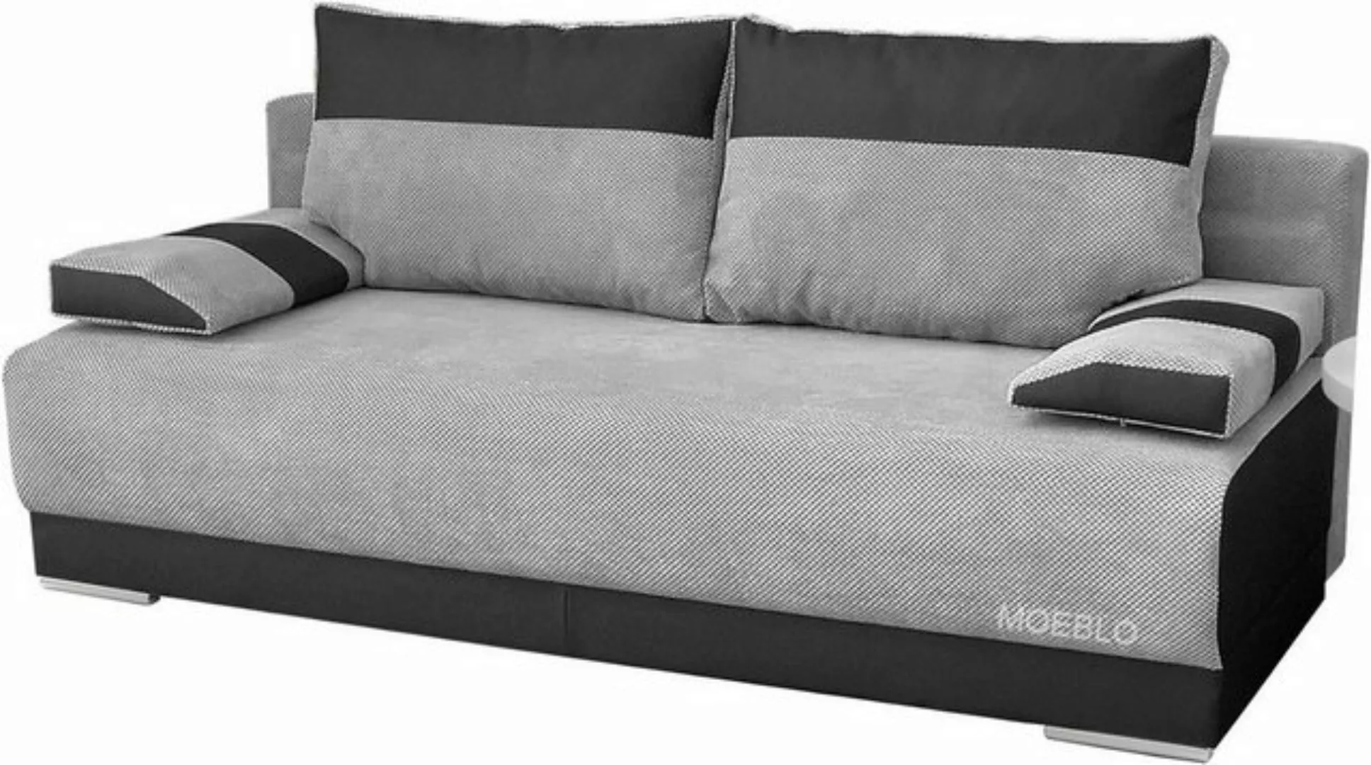 MOEBLO Schlafsofa NISA, Couch für Wohnzimmer, Sofagarnitur Polstersofa Wohn günstig online kaufen