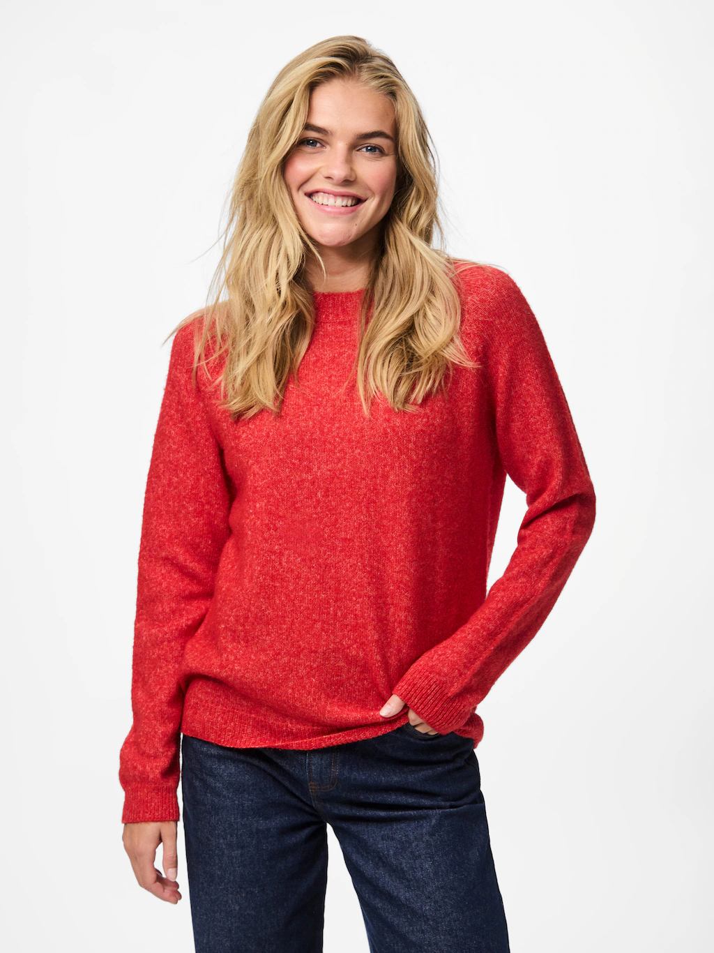 pieces Strickpullover "PCJULIANA LS O-NECK KNIT NOOS BC" günstig online kaufen