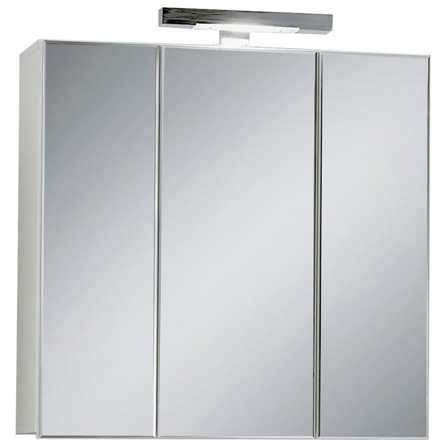 FMD Badezimmerspiegelschrank Spiegelschrank 70x19x67,6 cm Weiß günstig online kaufen