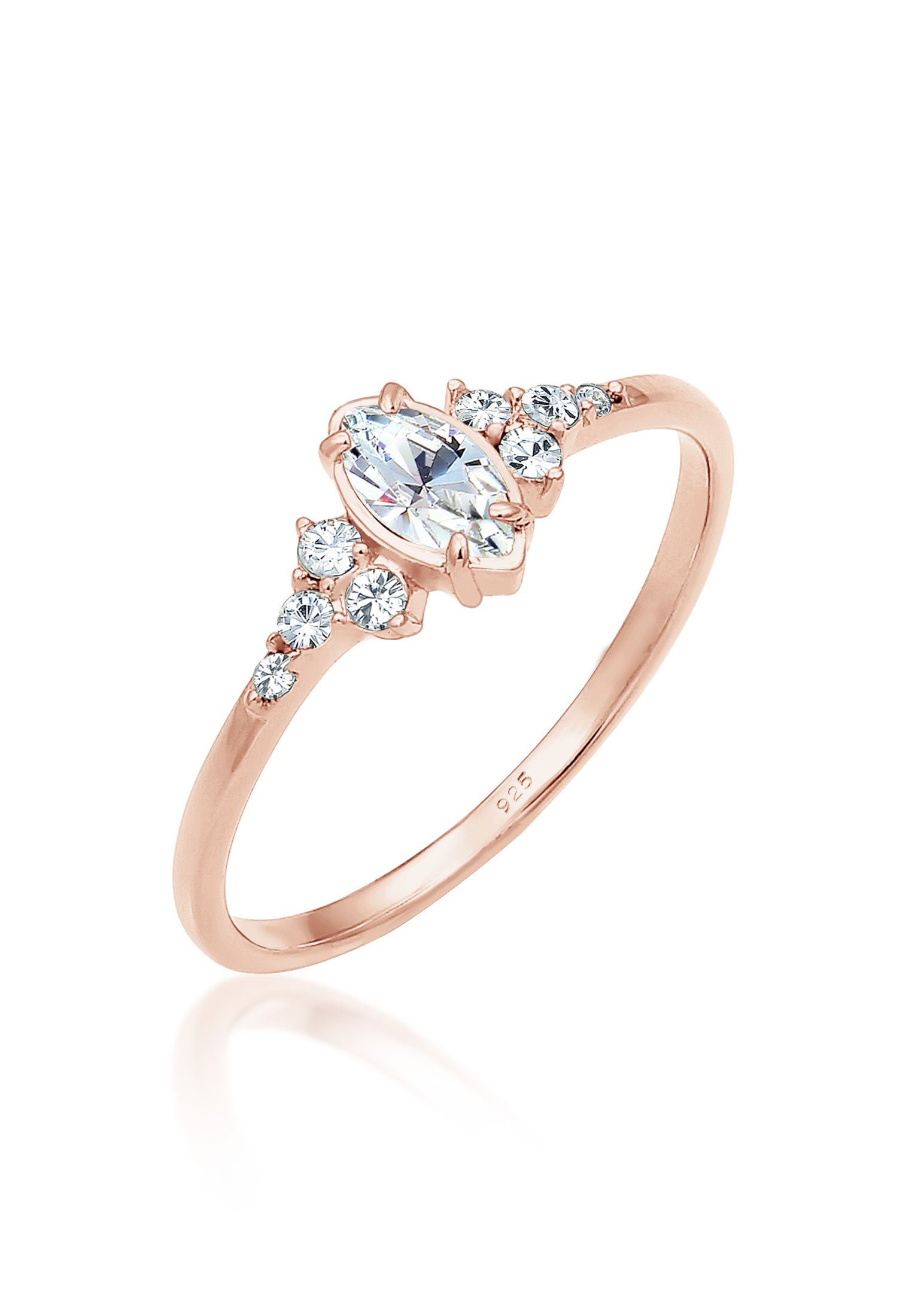 Elli Verlobungsring Marquise Design 925 Silber, günstig online kaufen