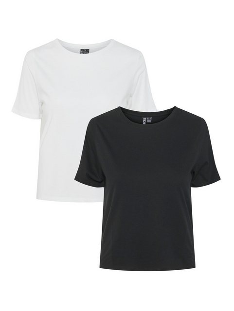 pieces Kurzarmshirt PCAMIRA SS TEE 2-PACK NOOS BC (Packung, 2-tlg) günstig online kaufen