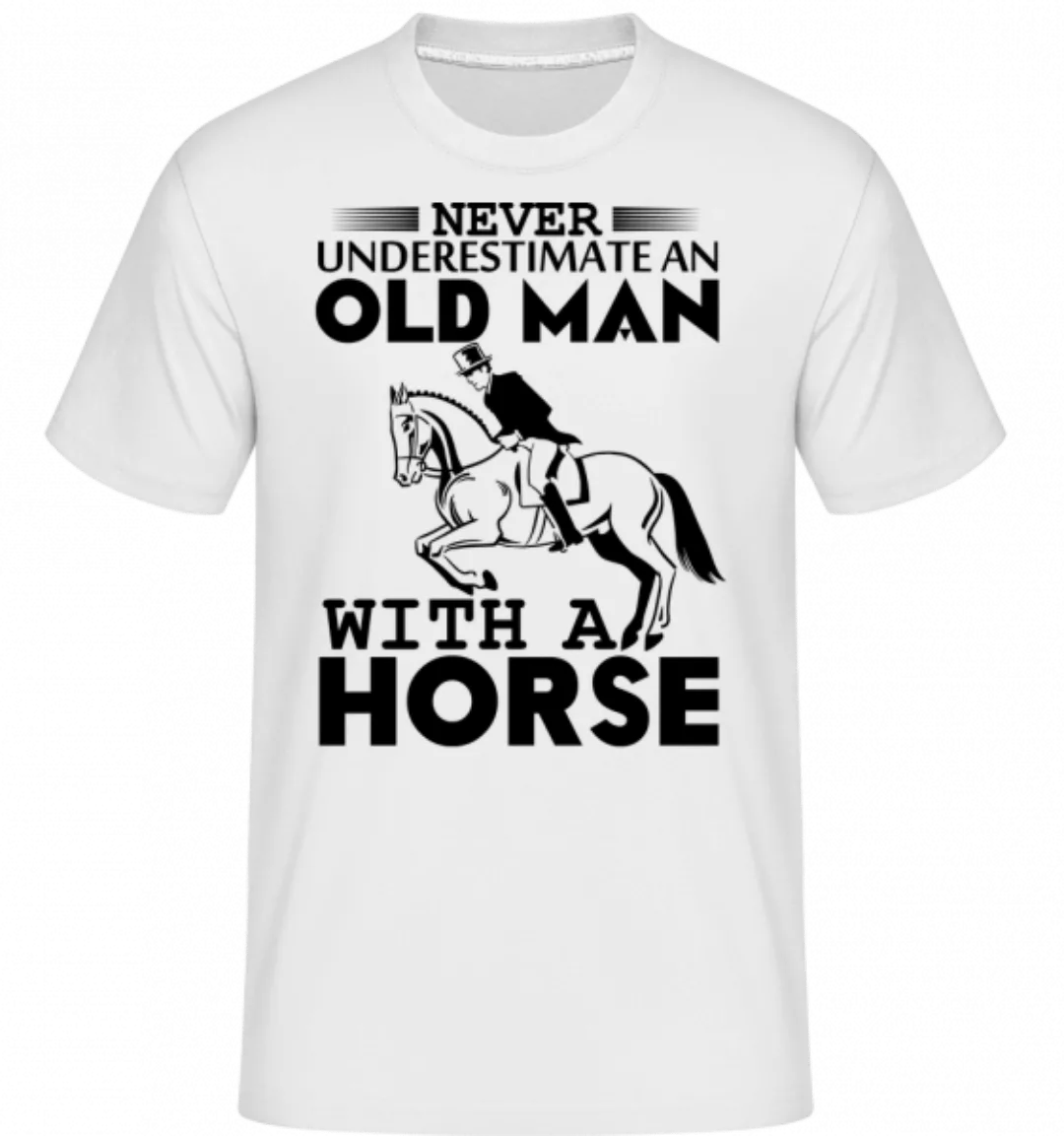 Old Man With Horse · Shirtinator Männer T-Shirt günstig online kaufen