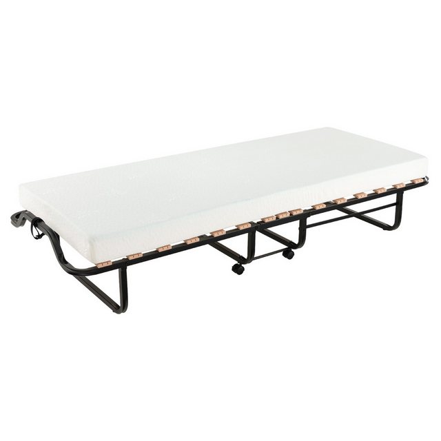 COSTWAY Gästebett klappbar, 80x200cm, Schaumstoffmatratze&Rollen, bis 220kg günstig online kaufen