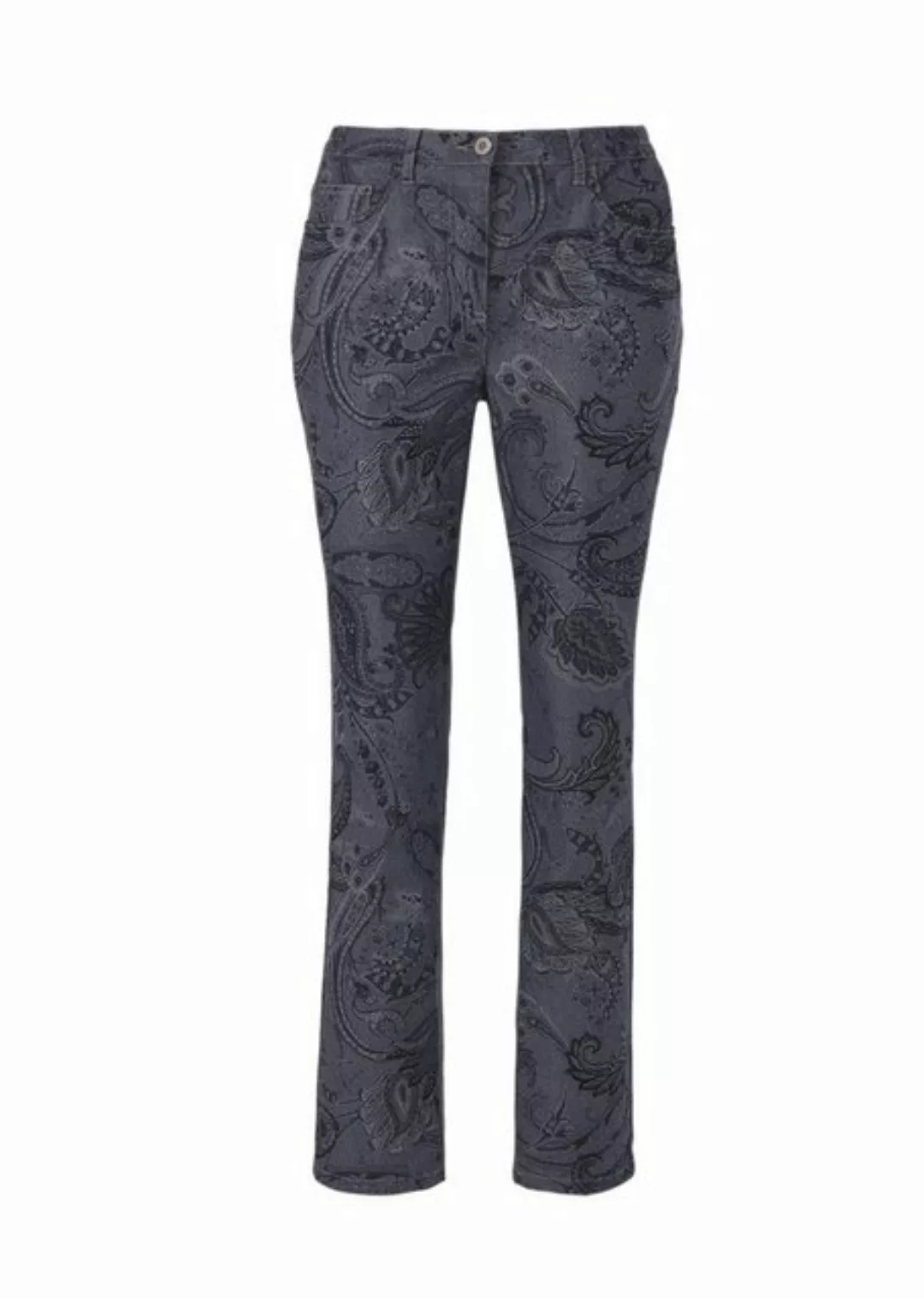 GOLDNER Stoffhose Druckhose CARLA mit Paisley-Muster günstig online kaufen