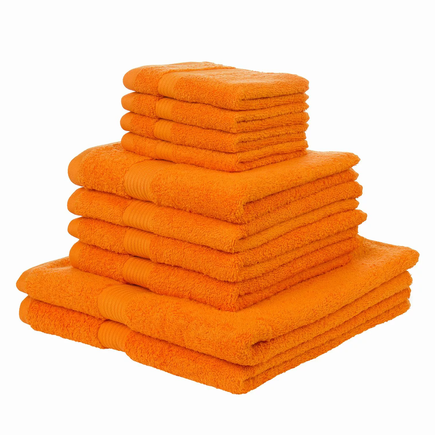 home24 Gözze Handtuch New York 10-teilig Orange Baumwollstoff günstig online kaufen