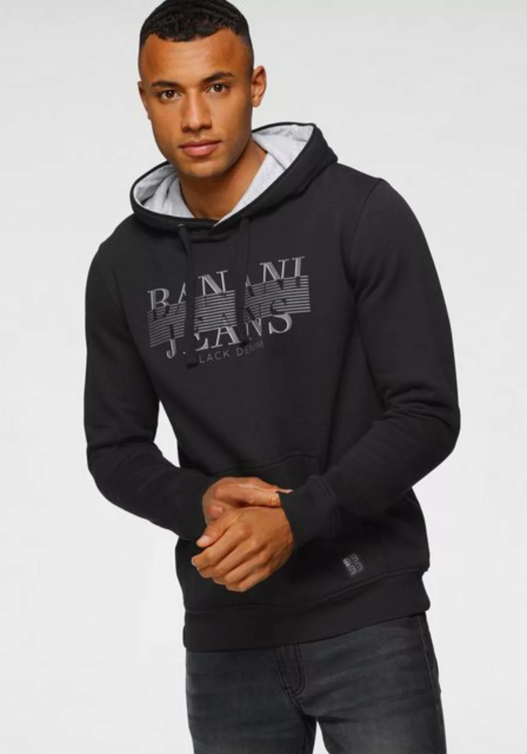Bruno Banani Kapuzensweatshirt mit Markenfrontprint günstig online kaufen