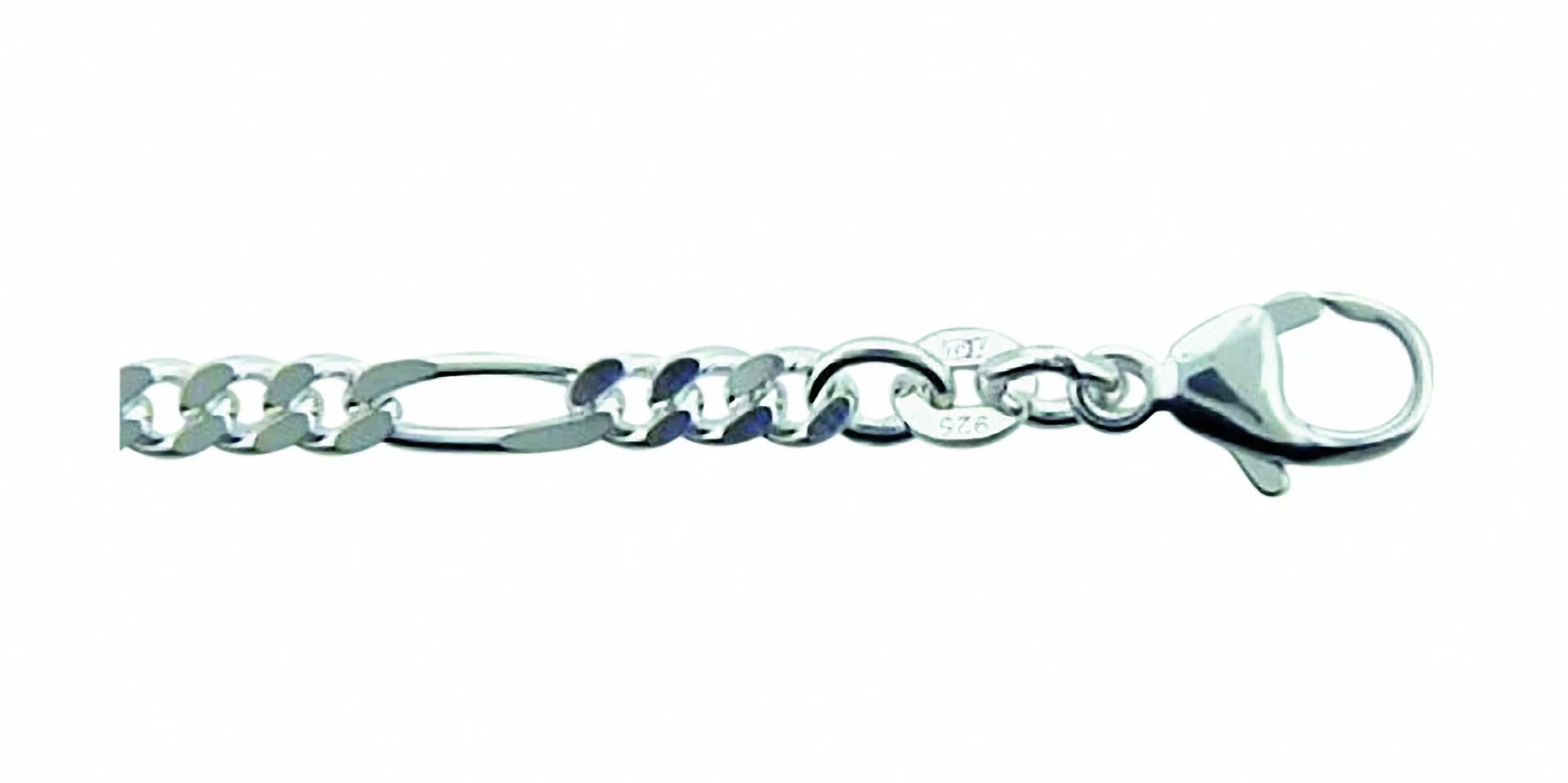 Adelia´s Silberarmband "925 Silber Figaro Armband 19 cm Ø 3,4 mm", Silbersc günstig online kaufen