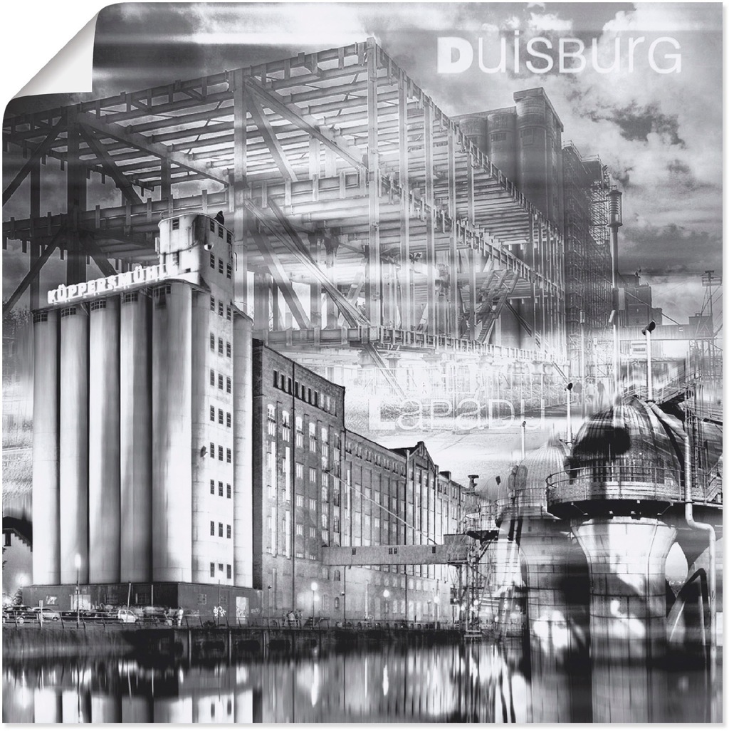 Artland Wandbild "Duisburg Skyline Collage III", Deutschland, (1 St.), als günstig online kaufen