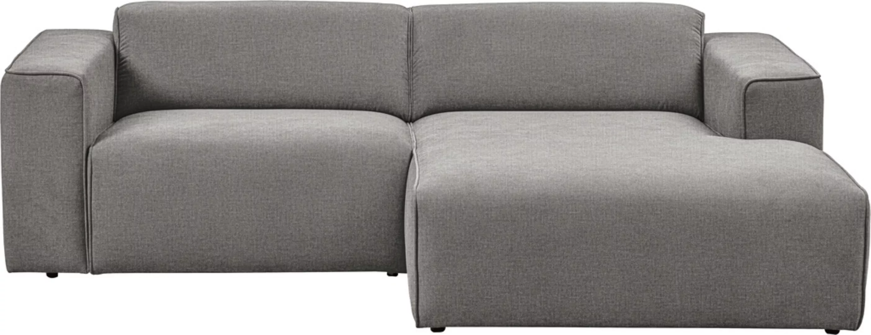 andas Ecksofa Noord, mit Kedernaht, Breite 234 cm, Cord, Struktur, Webstoff günstig online kaufen