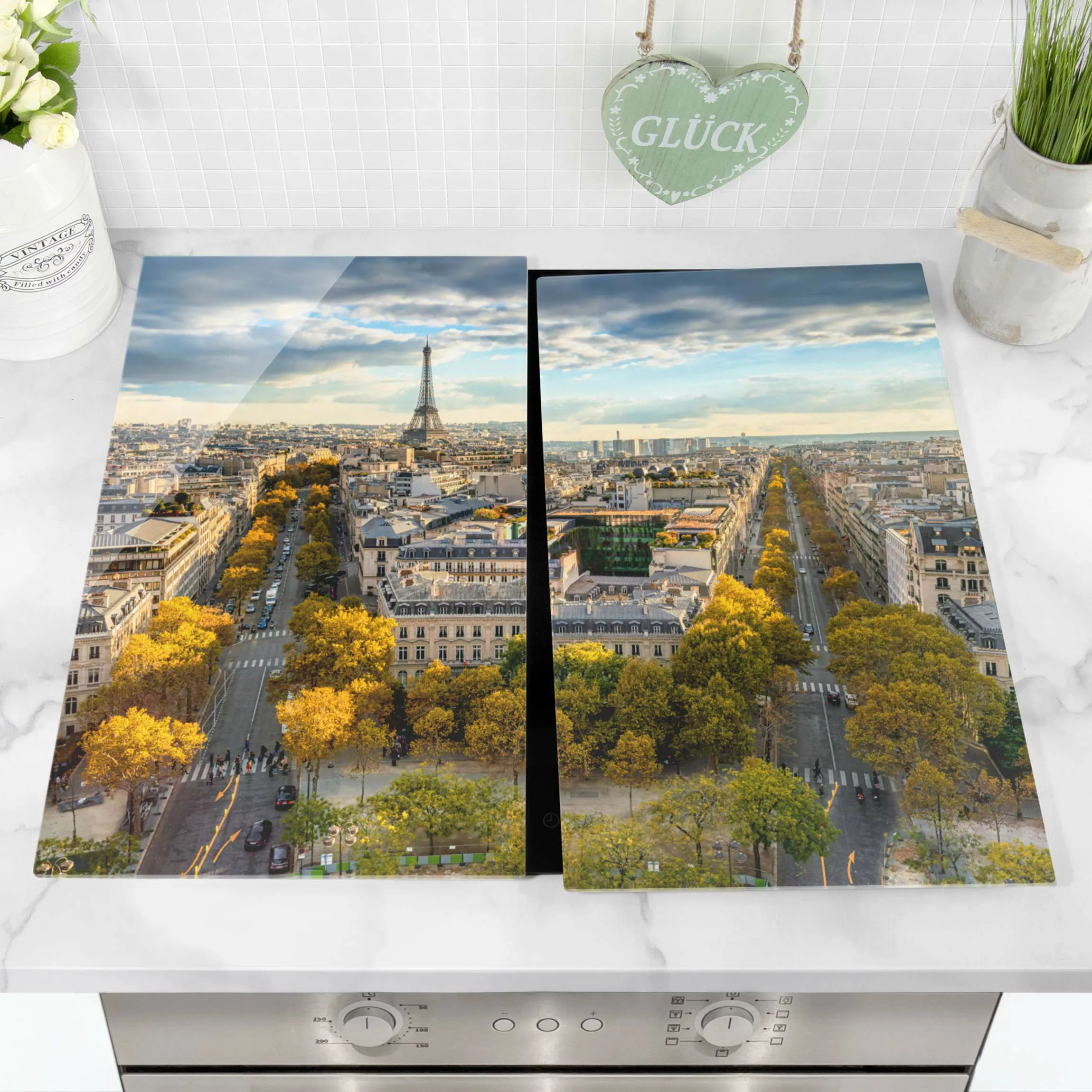 Herdabdeckplatte Nice day in Paris günstig online kaufen