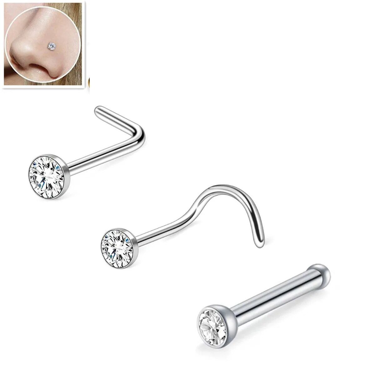 Karisma Schmuck Nasenpiercing aus Chirurgenstahl 316L günstig online kaufen