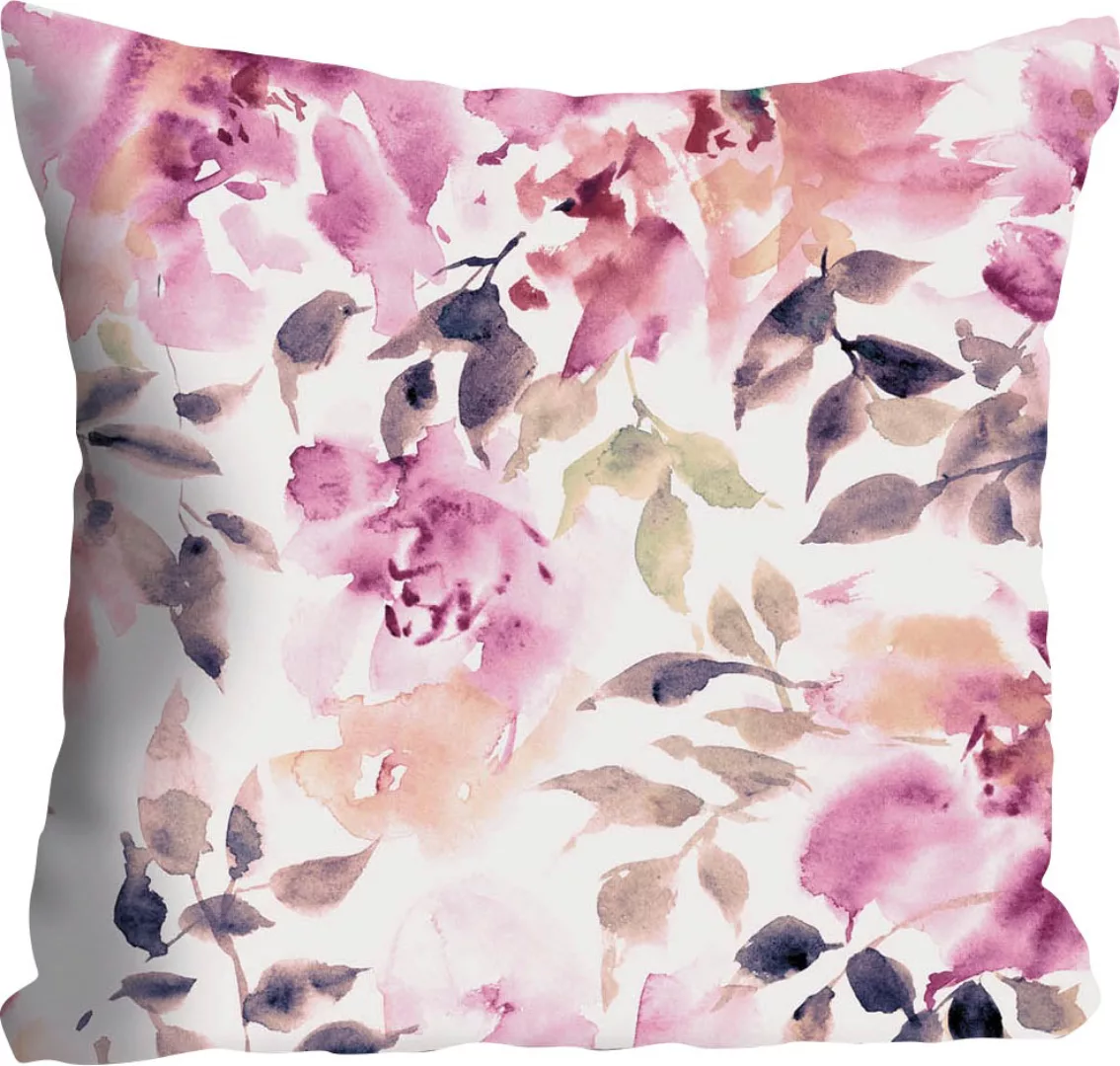 queence Dekokissen »Lina«, mit pastelligem Blütenmotiv, Kissenhülle ohne Fü günstig online kaufen
