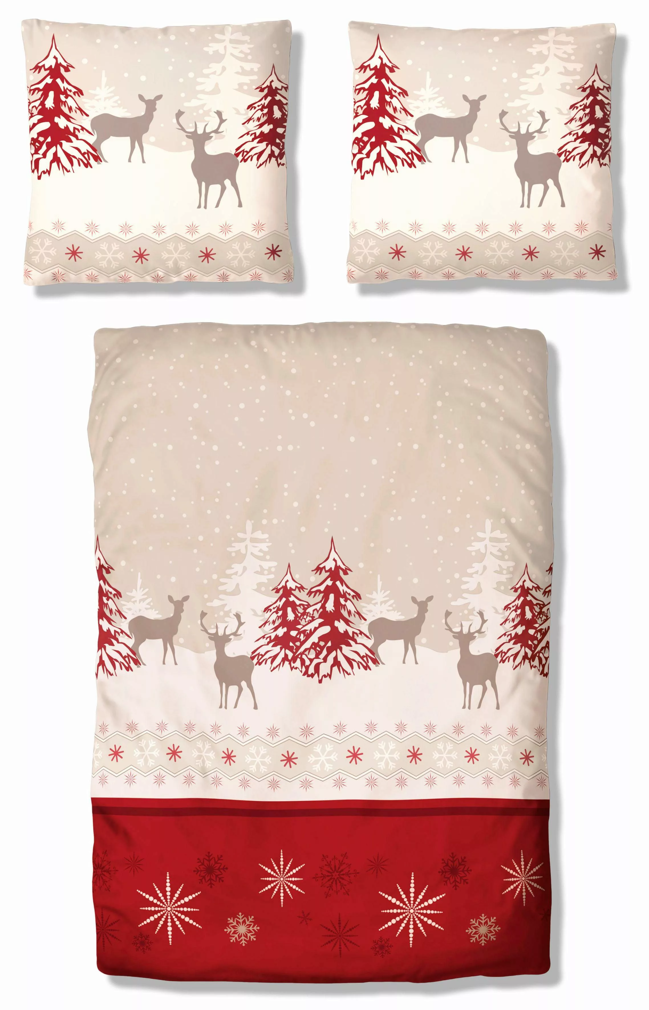 my home Bettwäsche »Venua Weihnachtsdesign, in Qualitäten Linon (kühlend) + günstig online kaufen