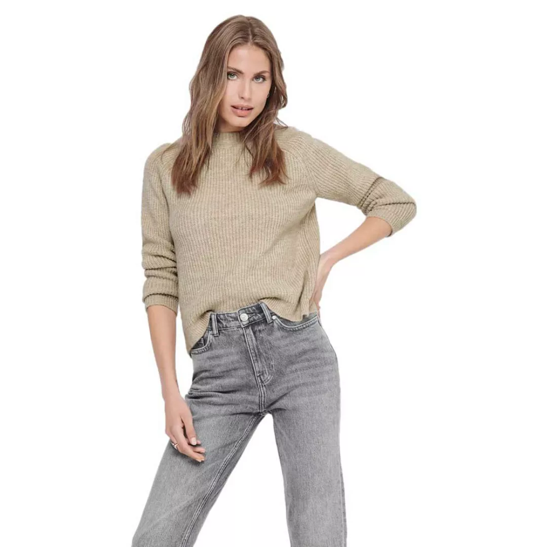 Only Jade Knit Pullover XL White Cap Gray / Detail W.Melange günstig online kaufen