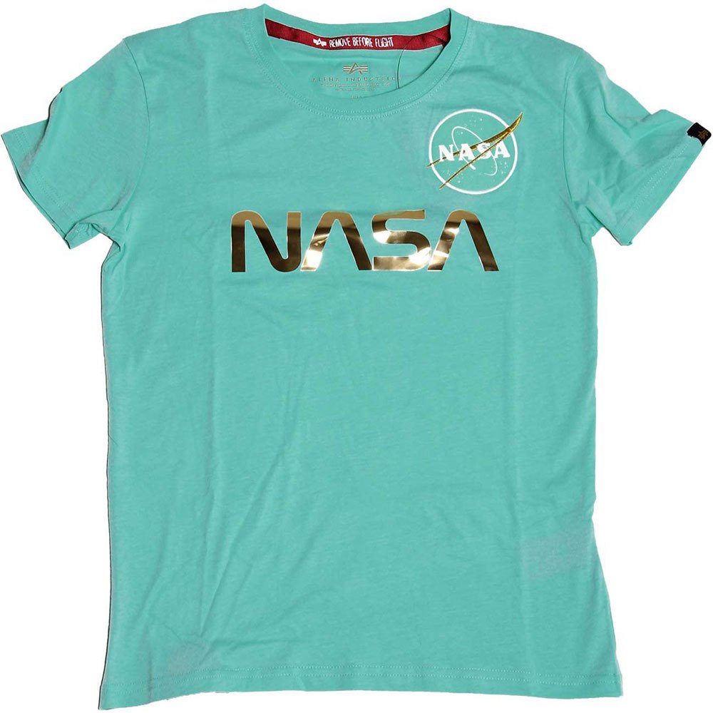 Alpha Industries Nasa Pm Kurzärmeliges T-shirt M Pastel Mint günstig online kaufen