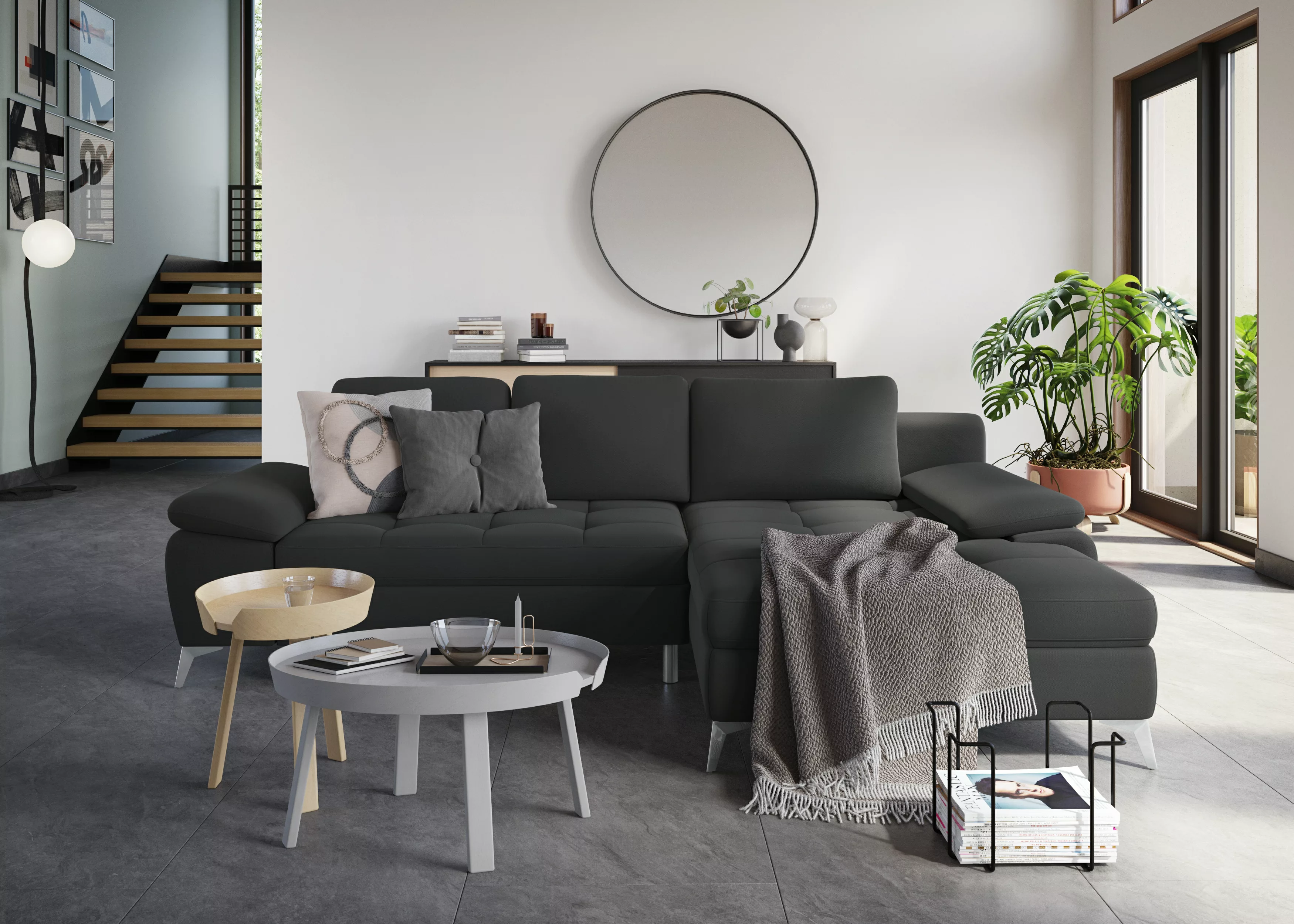 sit&more Ecksofa "Latigo L-Form", mit Recamiere, wahlweise mit Bettfunktion günstig online kaufen