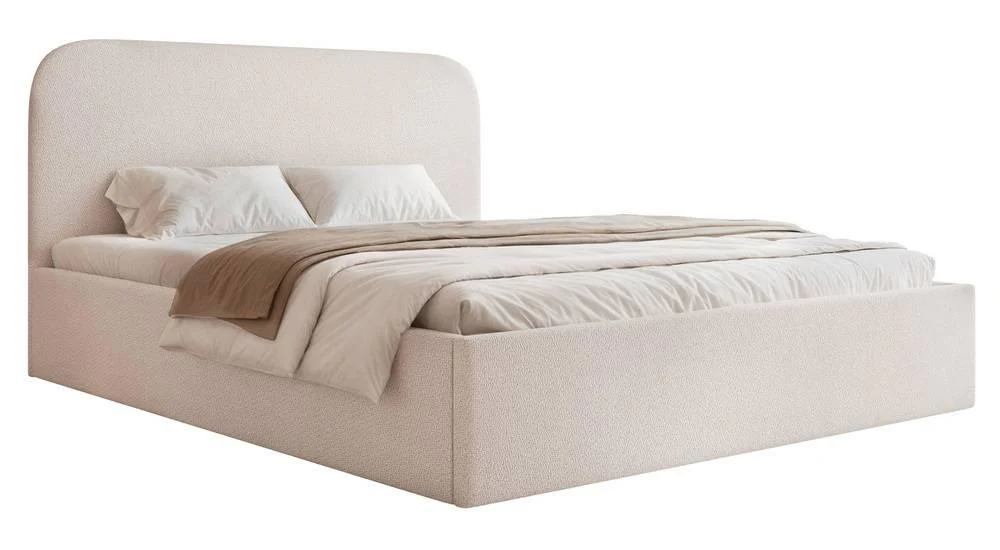 NADUVI Collection | Bettgestell Fia 180x200 Chenille mit Staufach günstig online kaufen
